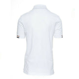 Rubberish Logo Print White Polo-Shirt