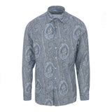Roma Print Blue Shirt