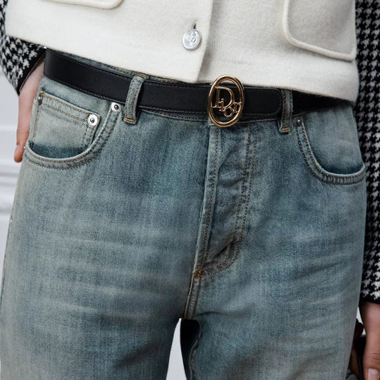 Reversible Oblique Black Belt