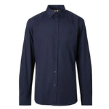 Monogram Motif Blue Poplin Shirt