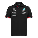 Logo Print Black Polo-Shirt