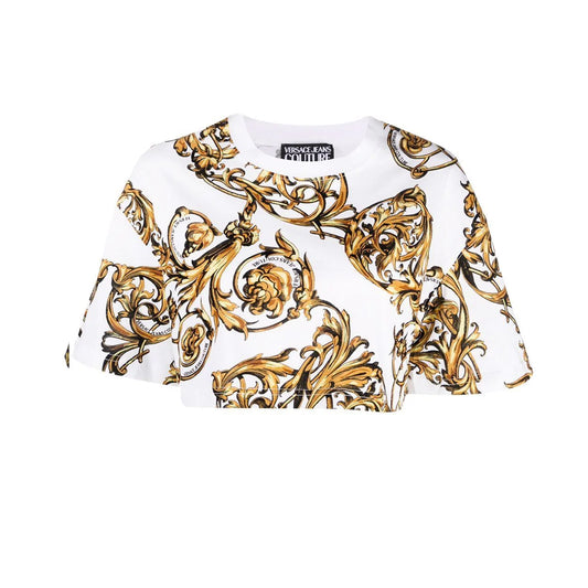 SS22 Baroque Print Cropped Top