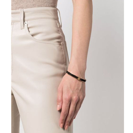 Kira Cuff Black Gold Bracelet