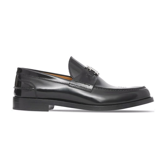 Black Fred Monogram Patent Leather Loafers