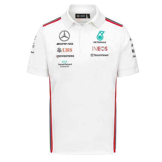 Logo Print 2023 White Polo-Shirt